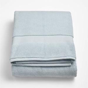 Organic Turkish Cotton Bath Sheet | Mist Blue