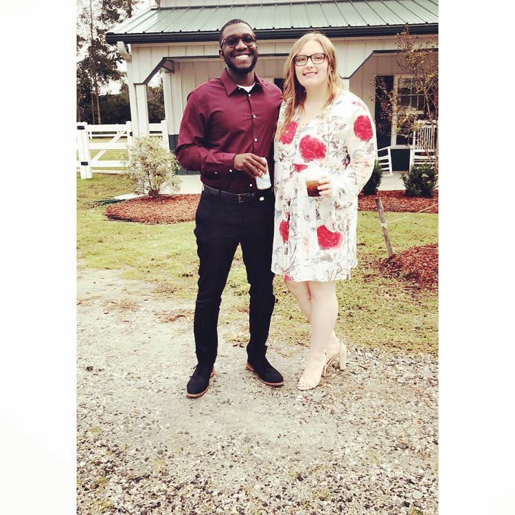 Our first attending of a wedding together!