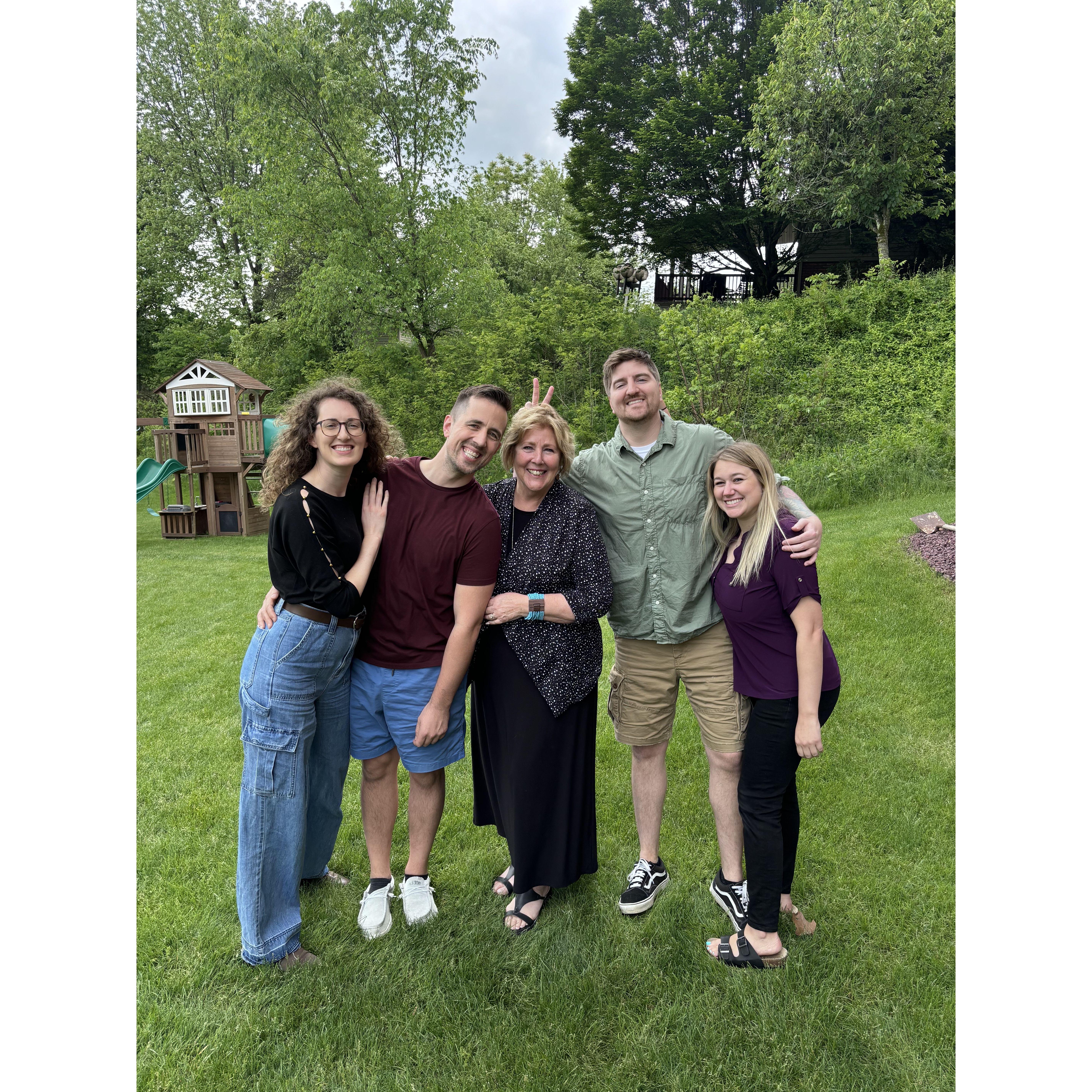 Mother's Day with brother Mark and his girlfriend Alissa