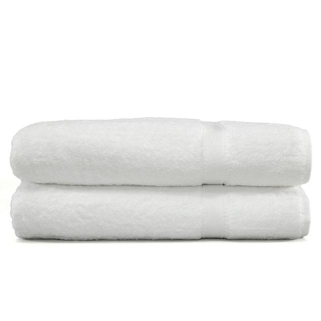 Linum Home Textiles Terry Bath Sheet in White (Set of 2)