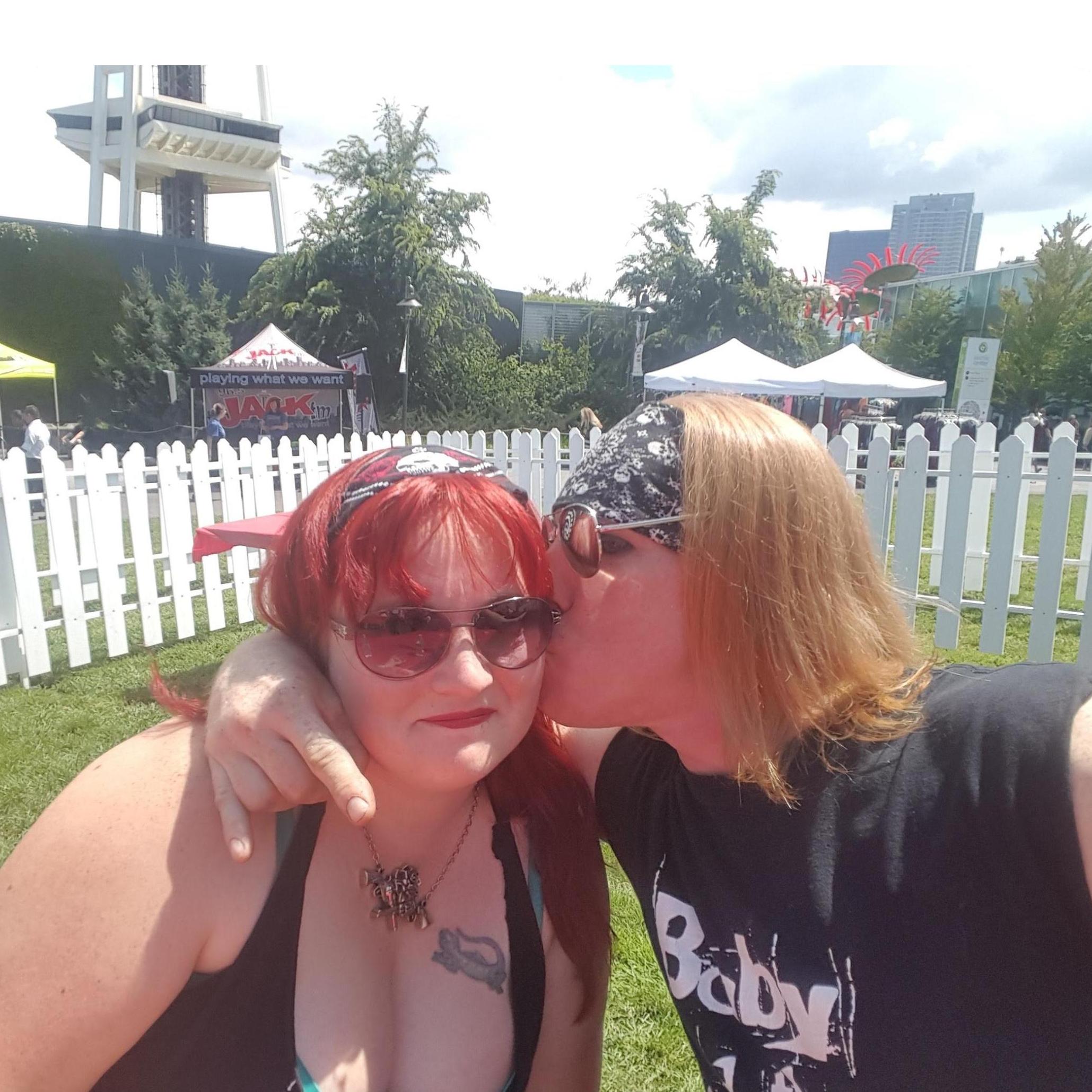 Beer Garden fun before his set with BATN at the Bite of Seattle