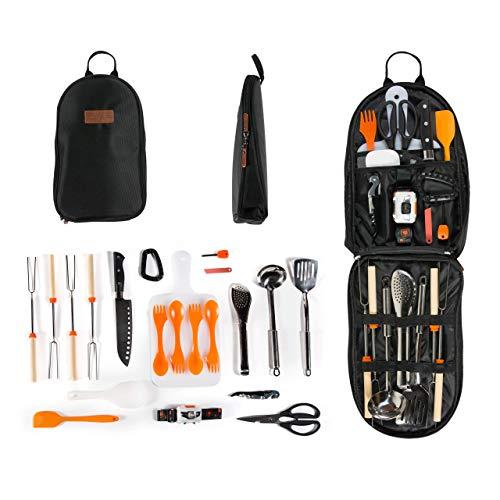 GATLING, CO. 21-Piece Camping Cookware Set - Portable Camping Kitchen Utensils