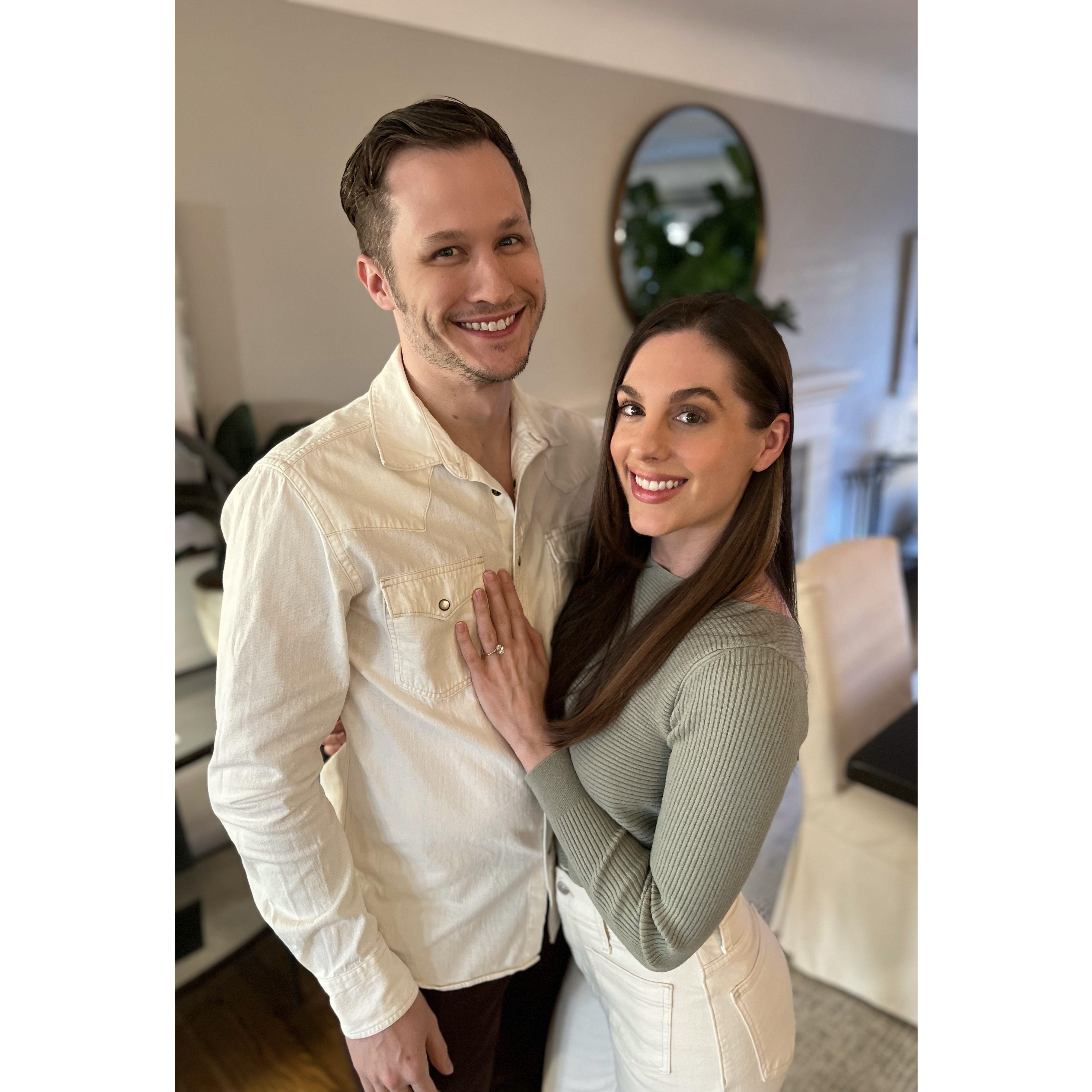 The day we got engaged!