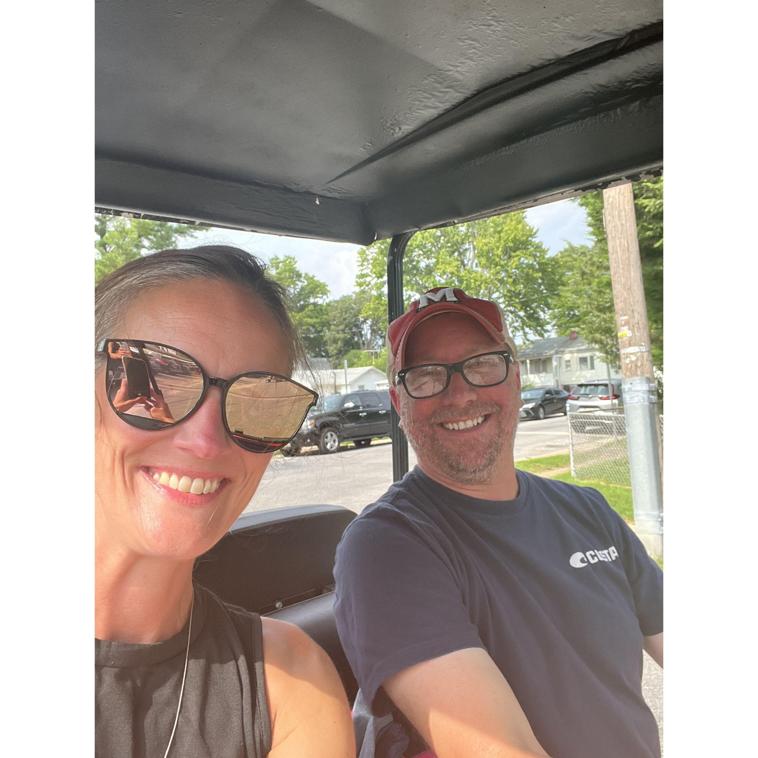 Goofing & Golf Carting!
