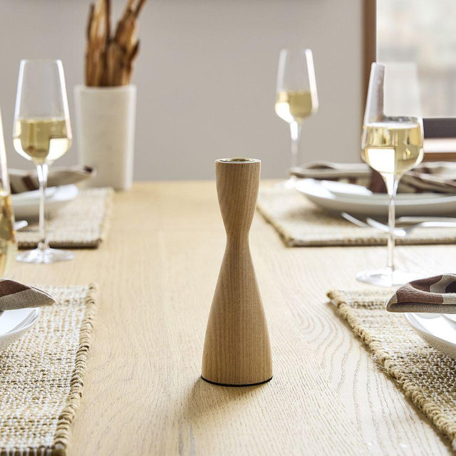 Tira Wood Taper Holders, Light Ash, Medium