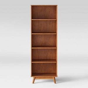 72" Amherst Mid Century Modern 5-Shelf Bookcase - Project 62™