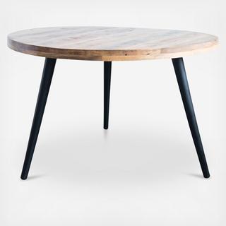 Metal and Mango Wood Dining Table