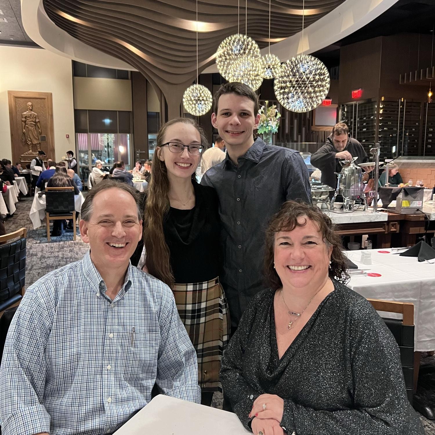 Celebrating Dante’s 25th birthday and Hanna’s parents’ 30th wedding anniversary (only 4 days apart)