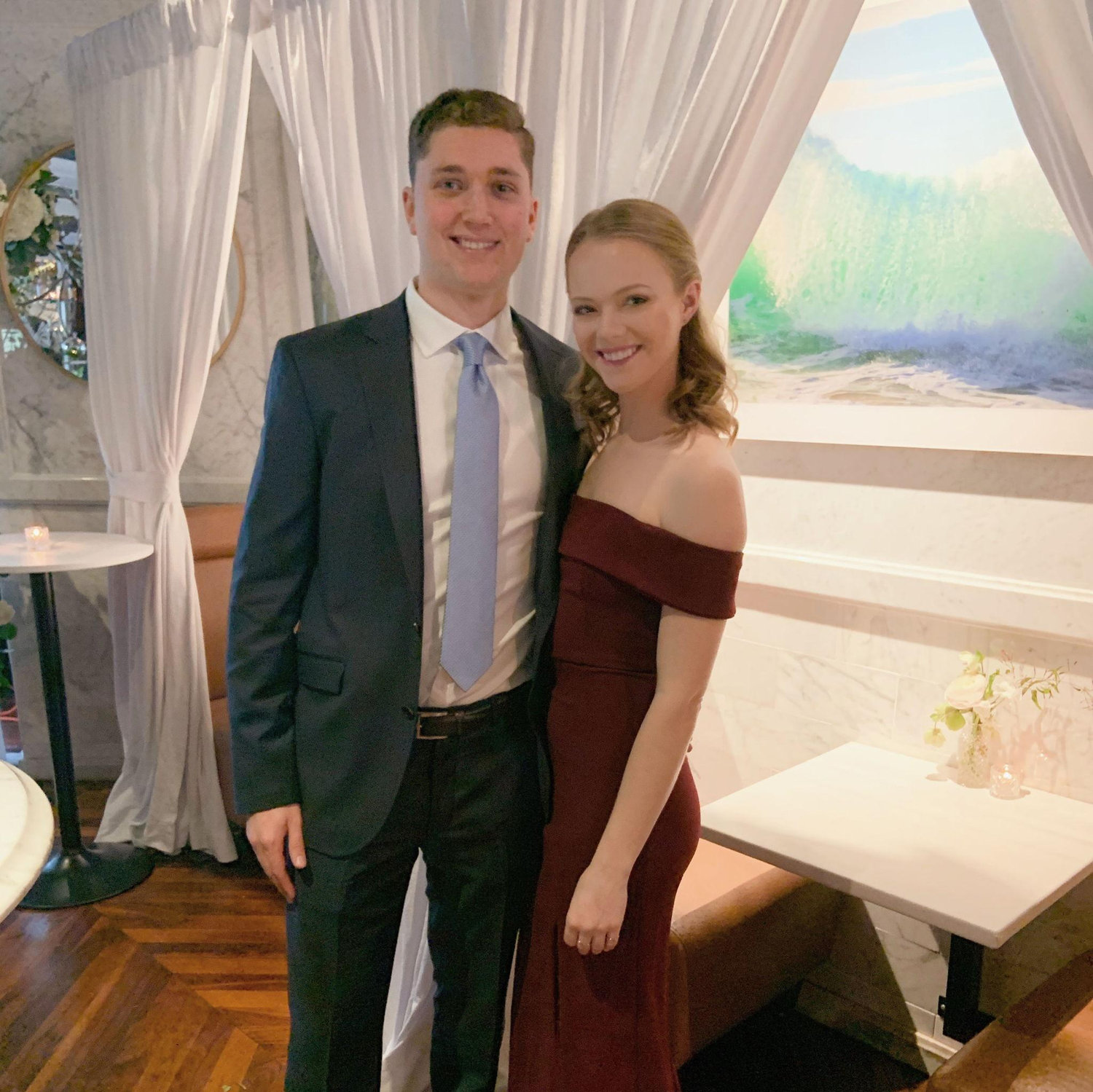 Our first wedding together!