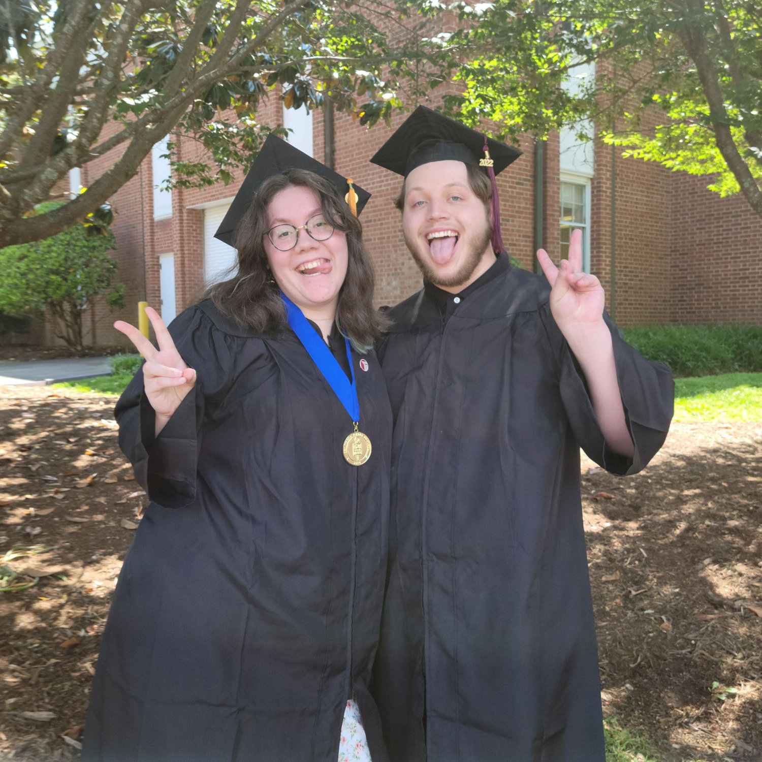 We graduated community college together!!