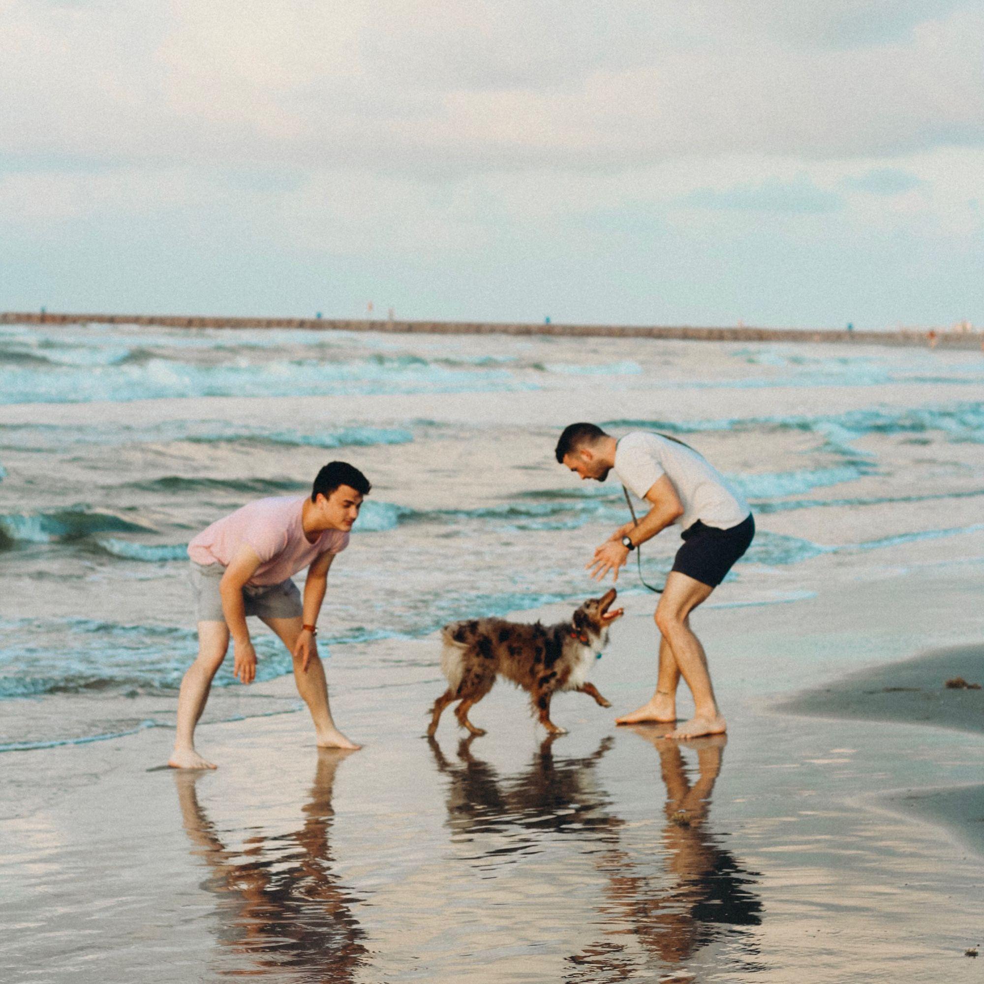 One of our very first photos together (Galveston, 2018)