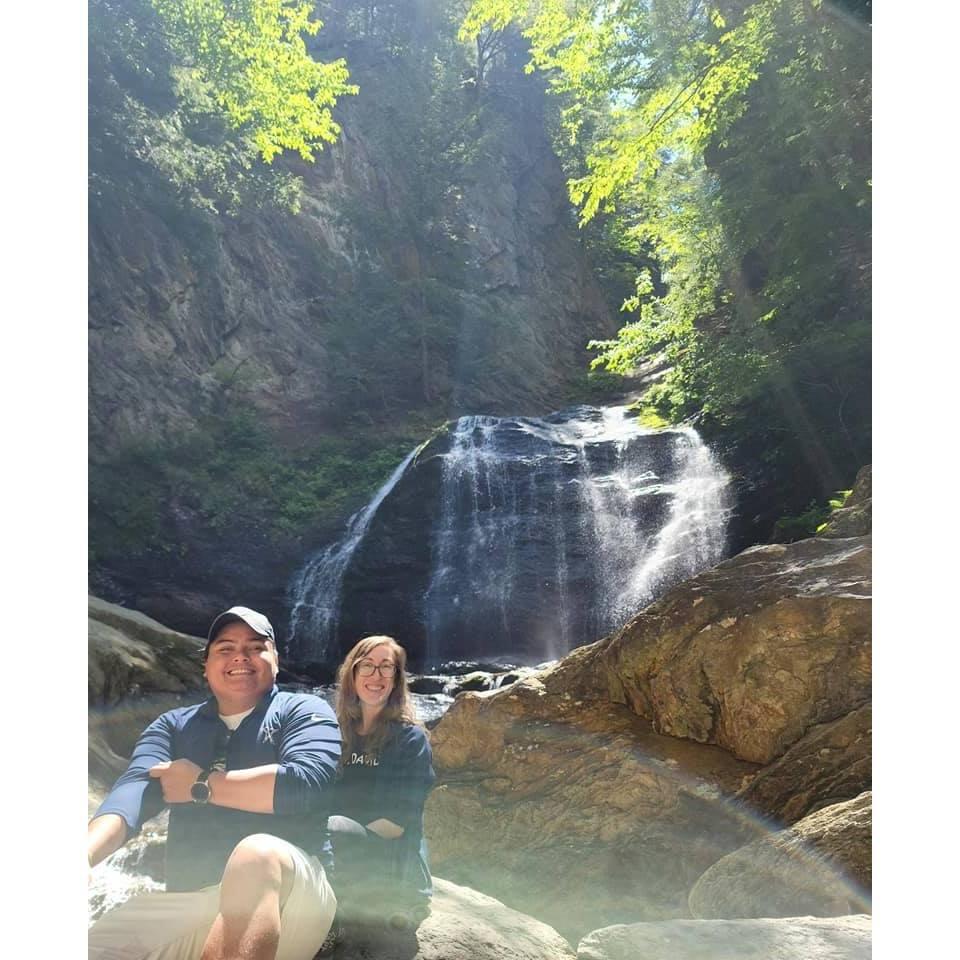 First trip together - Stowe, Vermont (Moss Glen Waterfall) June 2021.