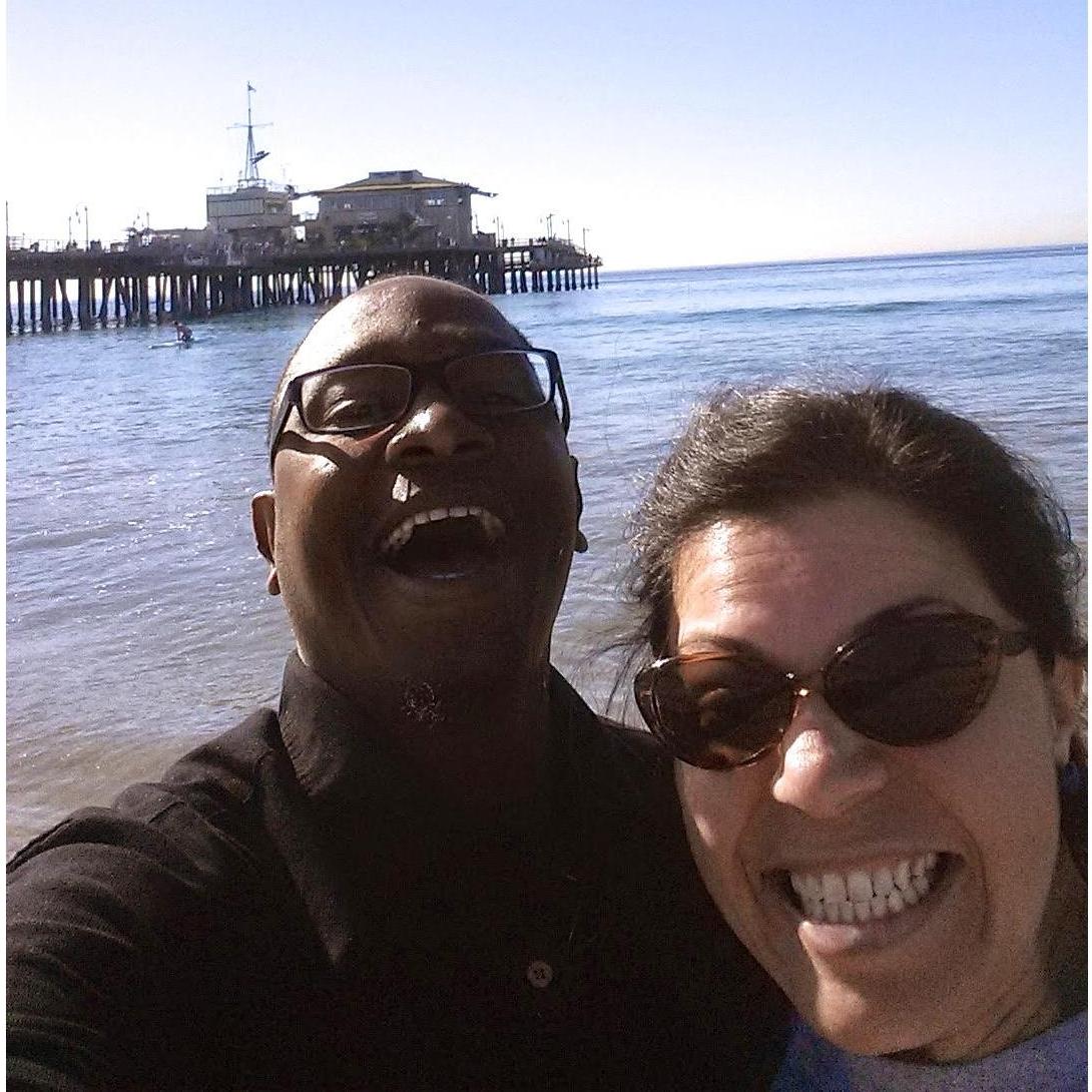 Kinson's first time seeing to the Pacific coast!