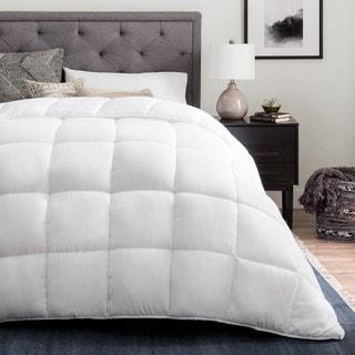 Brookside Down Alternative Reversible Comforter with Duvet Tabs - (Full/Queen) White