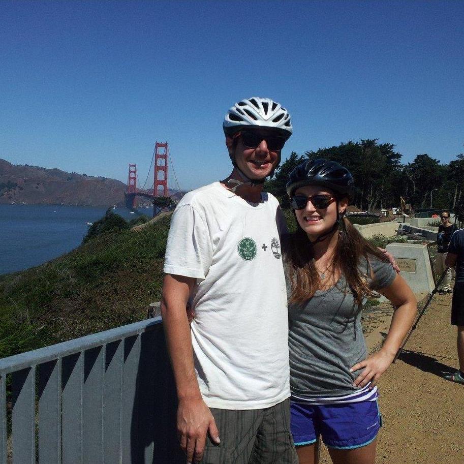 The bike ride where we made it official. Thanks for lending us your bicycles, Ryan and Whitney!