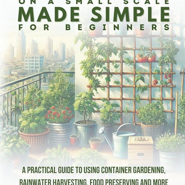 Homesteading on a Small Scale Made Simple for Beginners: A Practical Guide to Using Container Gardening, Rainwater Harvesting, Food Preserving & More to Live a Self-Sufficient Sustainable Lifestyle