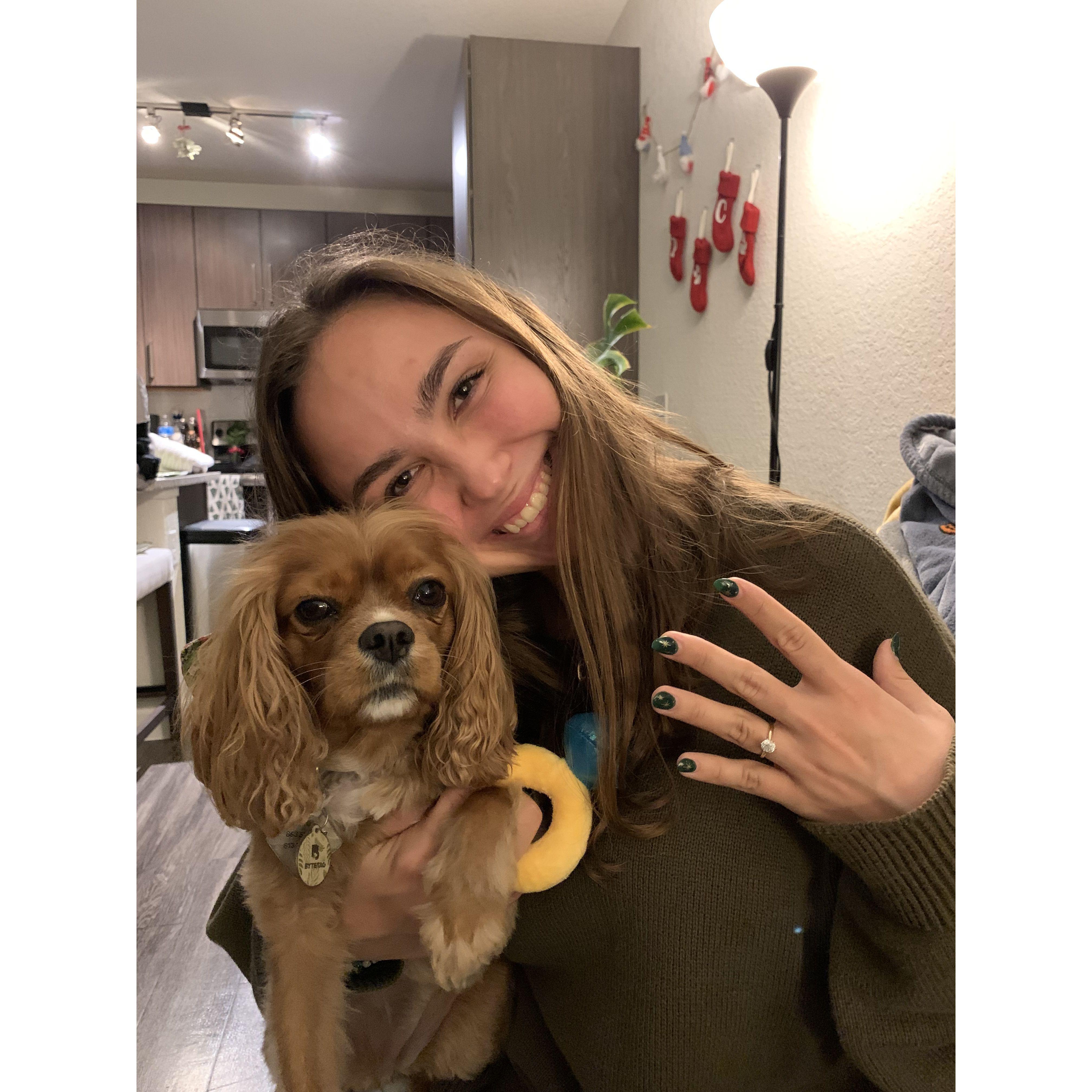 Both girls got a ring!