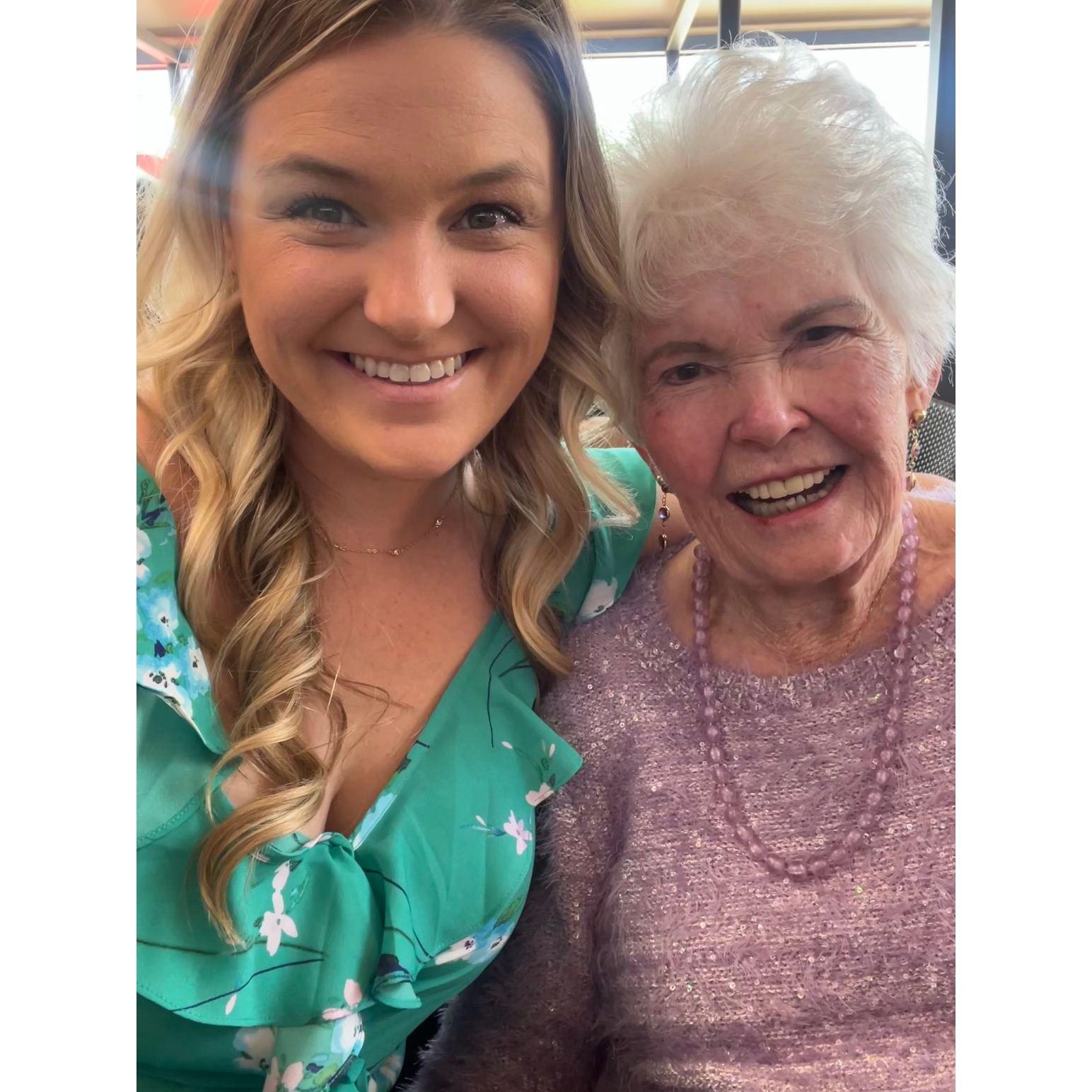 Brittany and her Grandma Easter 2022