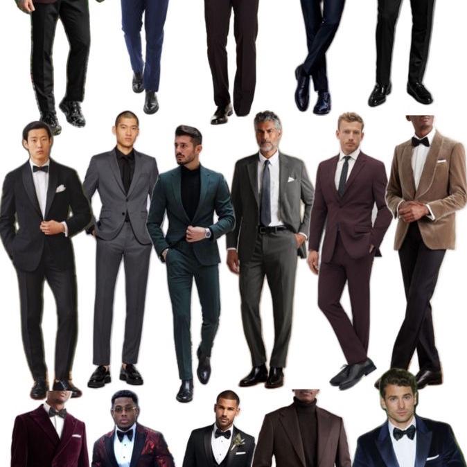 Our wedding will be black tie optional/formal. 

Gentlemen: A tuxedo is welcome, but a dark suit and tie is perfectly appropriate.