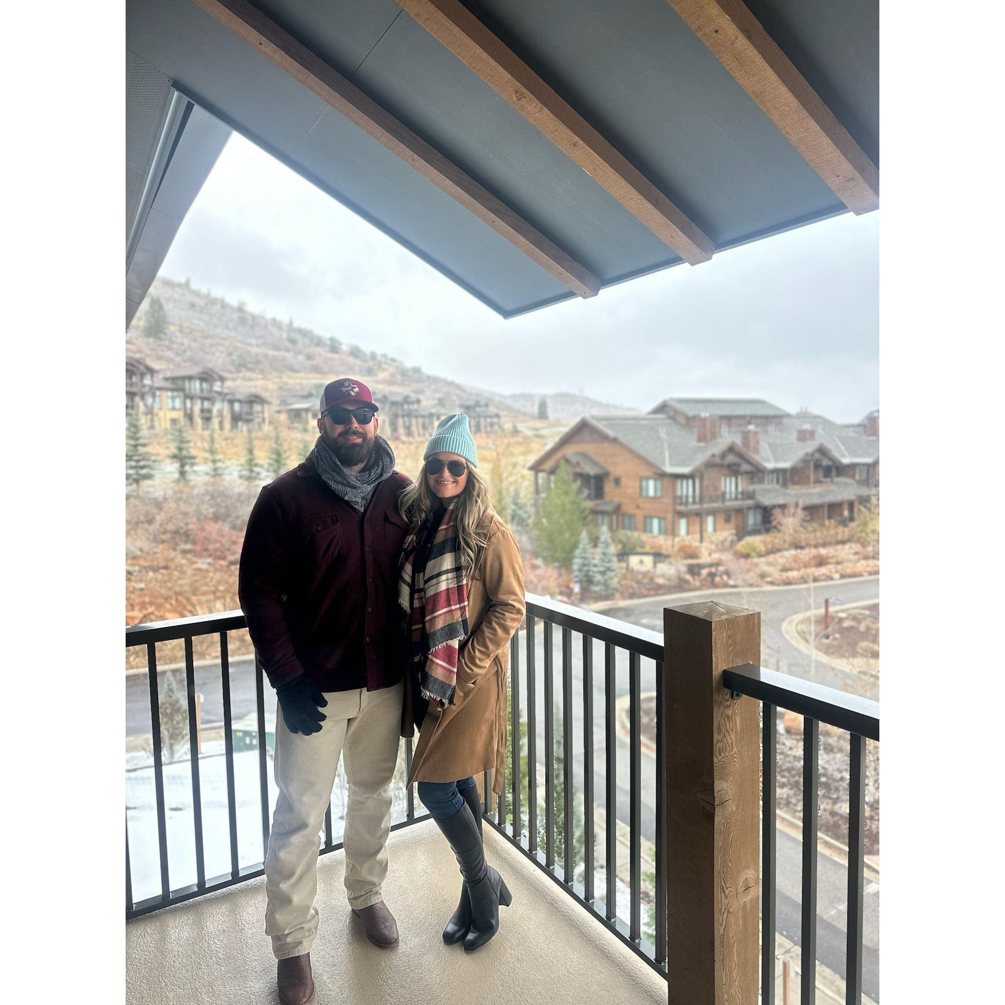 Our first big trip together to Park City, UT!