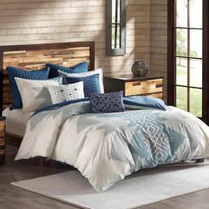 INK+IVY Nova 3-Piece Comforter Set in Blue