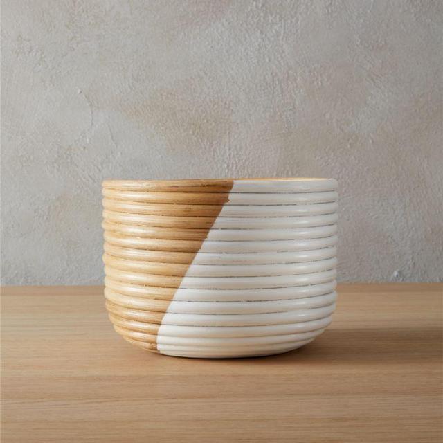 Basket Small White Planter