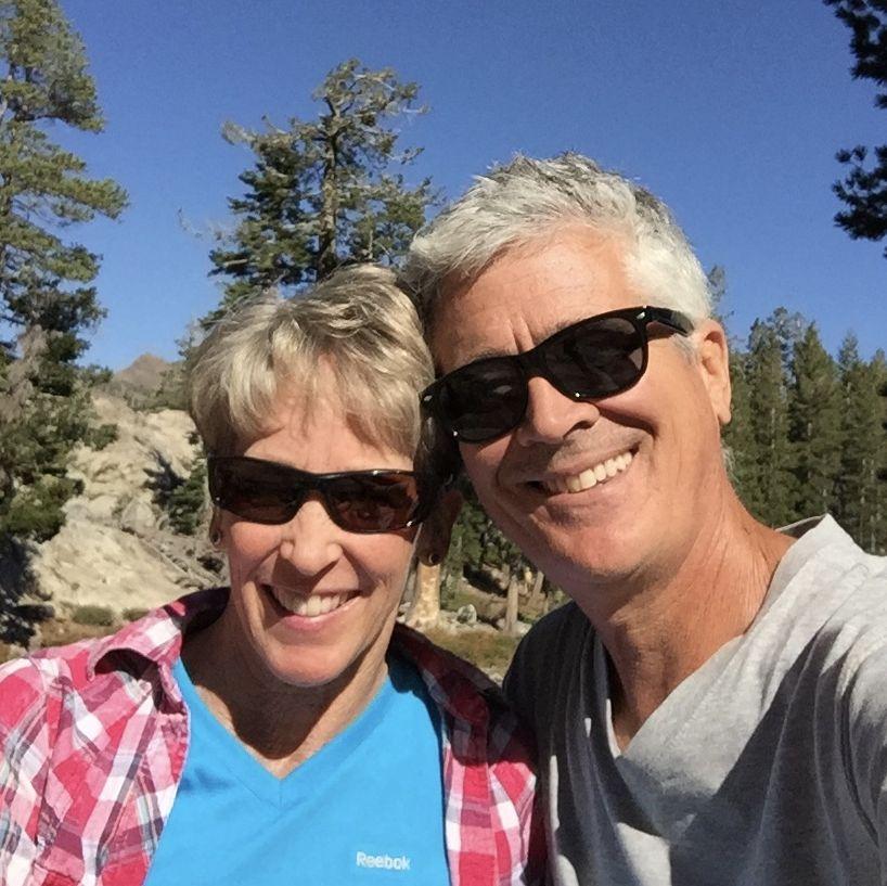 One of our many hikes. This one at Shirley Lake in the Sierras.