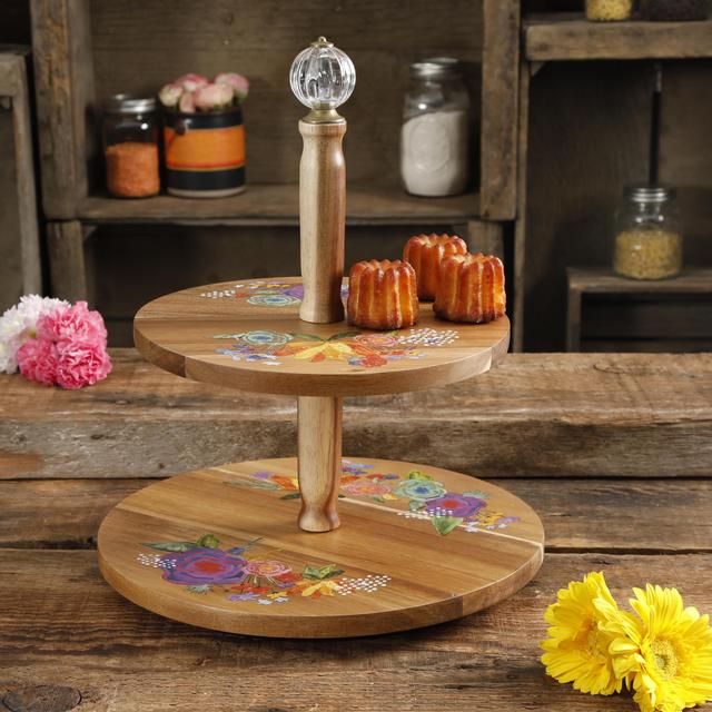 The Pioneer Woman Celia 2-Tier Lazy Susan