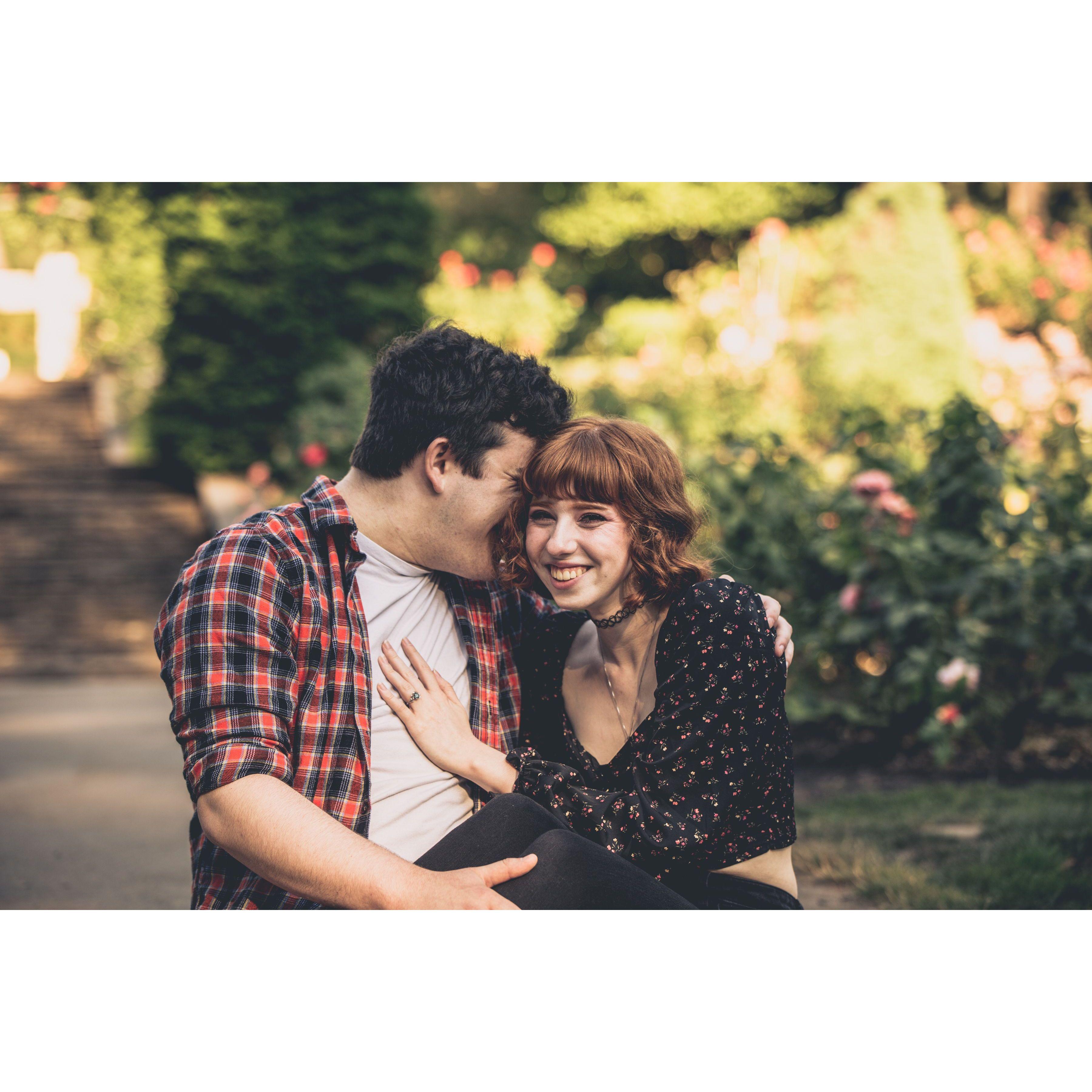 To get Amber to smile, Ben whispered, "I need to fart."
