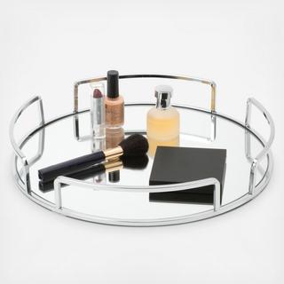 Modern Round Design Mirror Vanity Tray