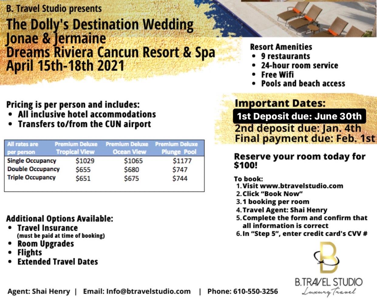 The Wedding Website of Jonaé Lacole Saxon and Jermaine Joseph Dolly