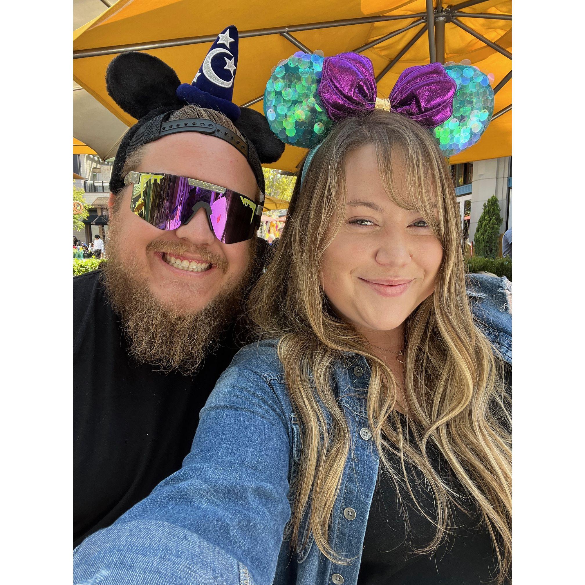 Having an amazing Disney day together for Justin's birthday in 2022.
