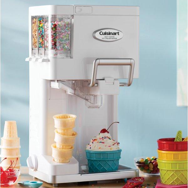 White Cuisinart Mix It In Soft Serve 1.5 qt. Ice Cream Maker (Part number: ICE-45)