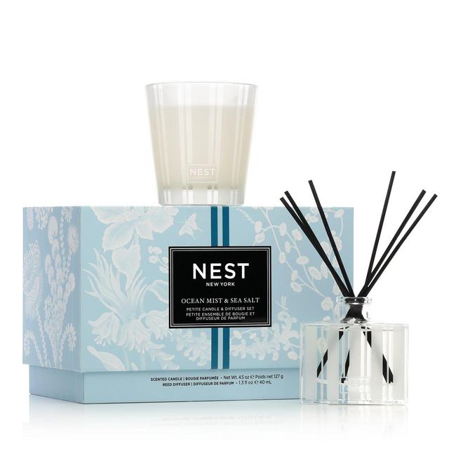 NEST Fragrances Ocean Mist & Sea Salt Petite Candle & Diffuser Set
