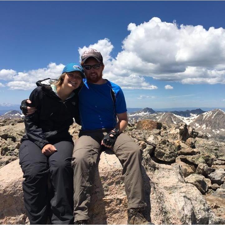 Our first summit together - Mt. Holy Cross