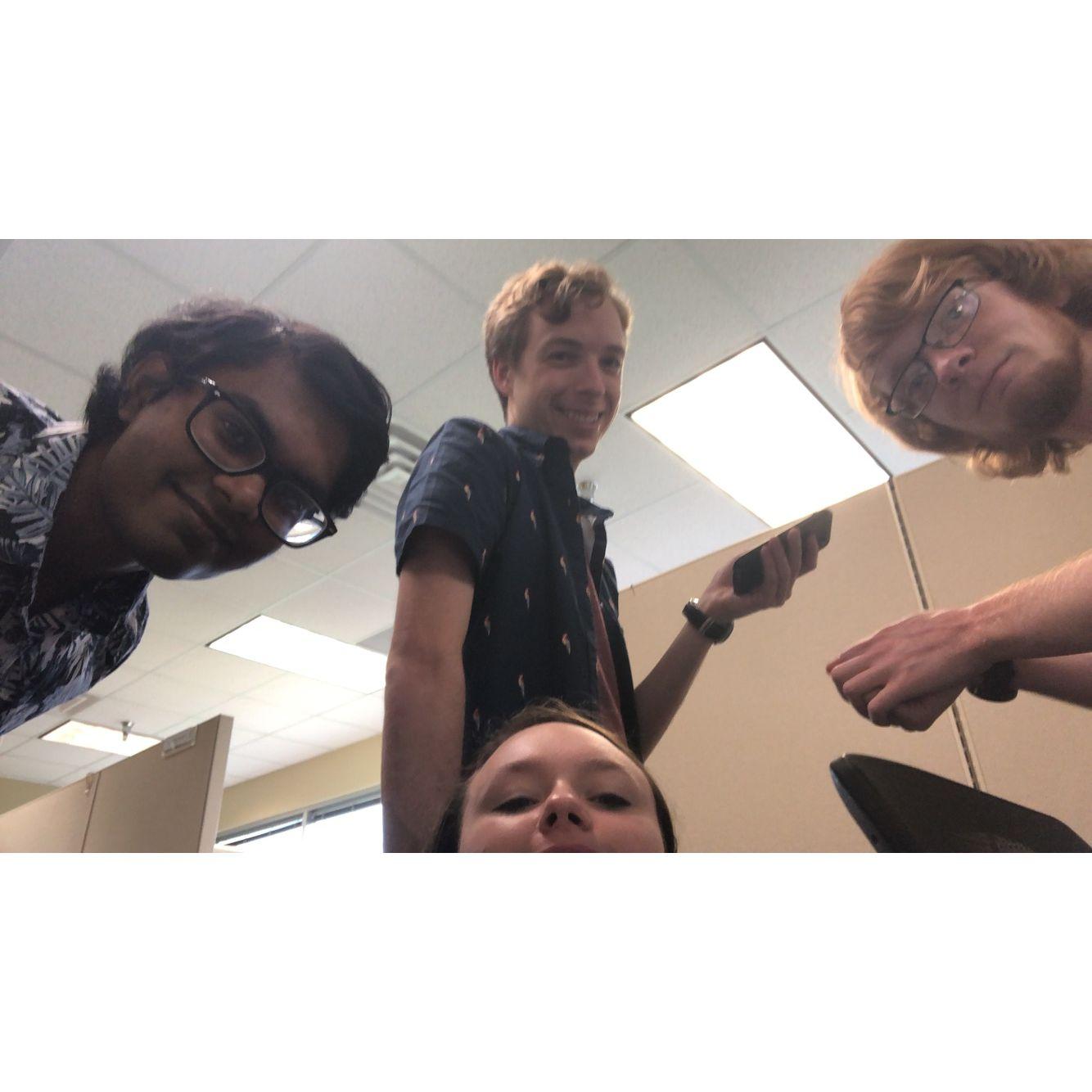 The Claudia Cube ™️ on the last day of our internship! (8/9/2019) - C 🩵