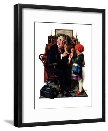"Doctor and the Doll", March 9,1929 By Norman Rockwell