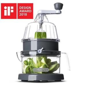 Newest Spiralizer Vertical Vegetable Slicer - Best Vegetable Cutter - Zucchini Pasta Noodle Spaghetti Maker for Low Carb/Paleo/Gluten-Free Meals