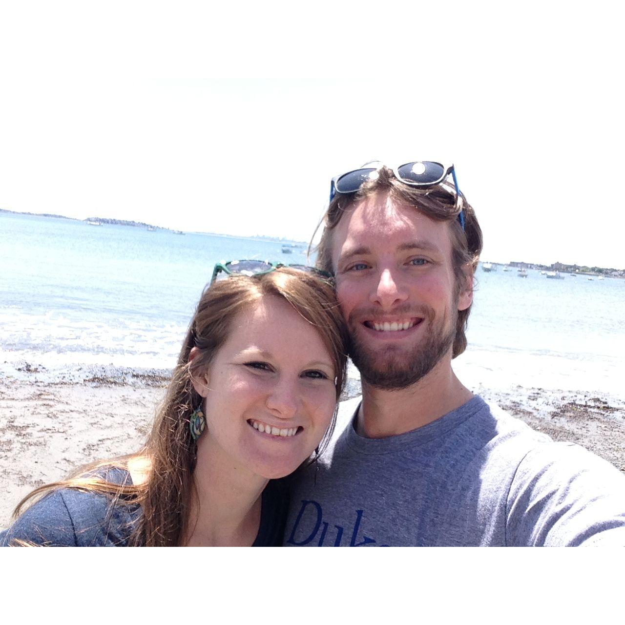 The beach in Massachusetts (Wes and Katy's first trip together back in 2015)