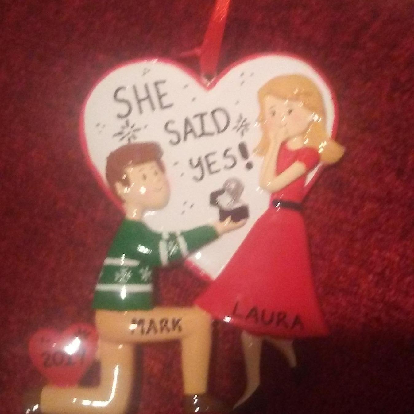 Our first Christmas Ornament together! Best year ever...until this one!