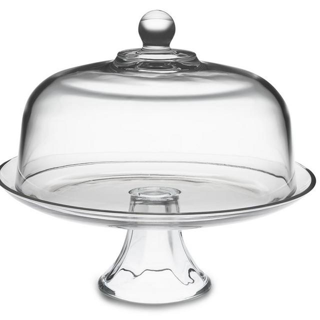 Glass Domed Cake Plate
