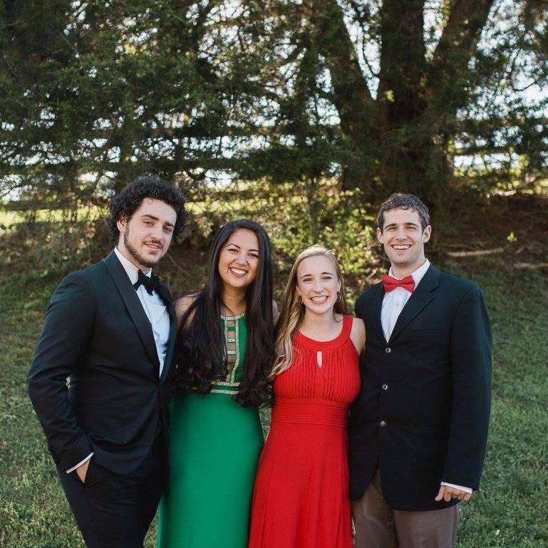 With fellow engaged couple, Clara and Ryan! April 2016.