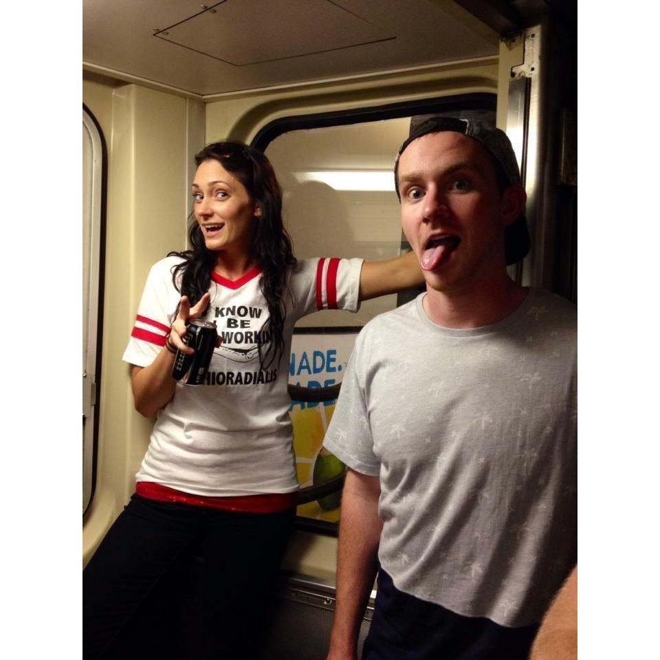 First picture ever taking of the couple - before they started dating.