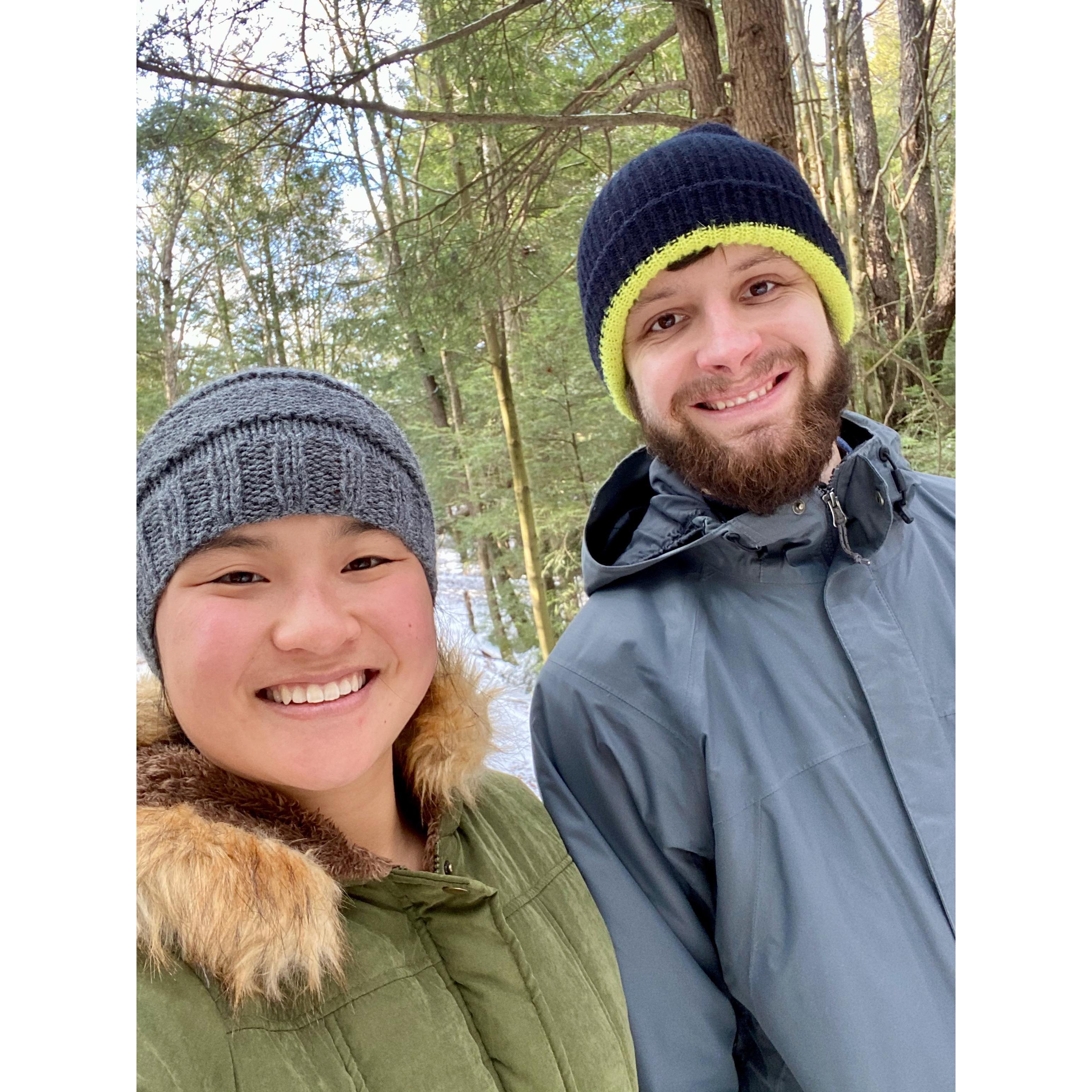 More snow pics from West Virginia, featuring Sofia's spare winter jacket which saved Isabella from frostbite