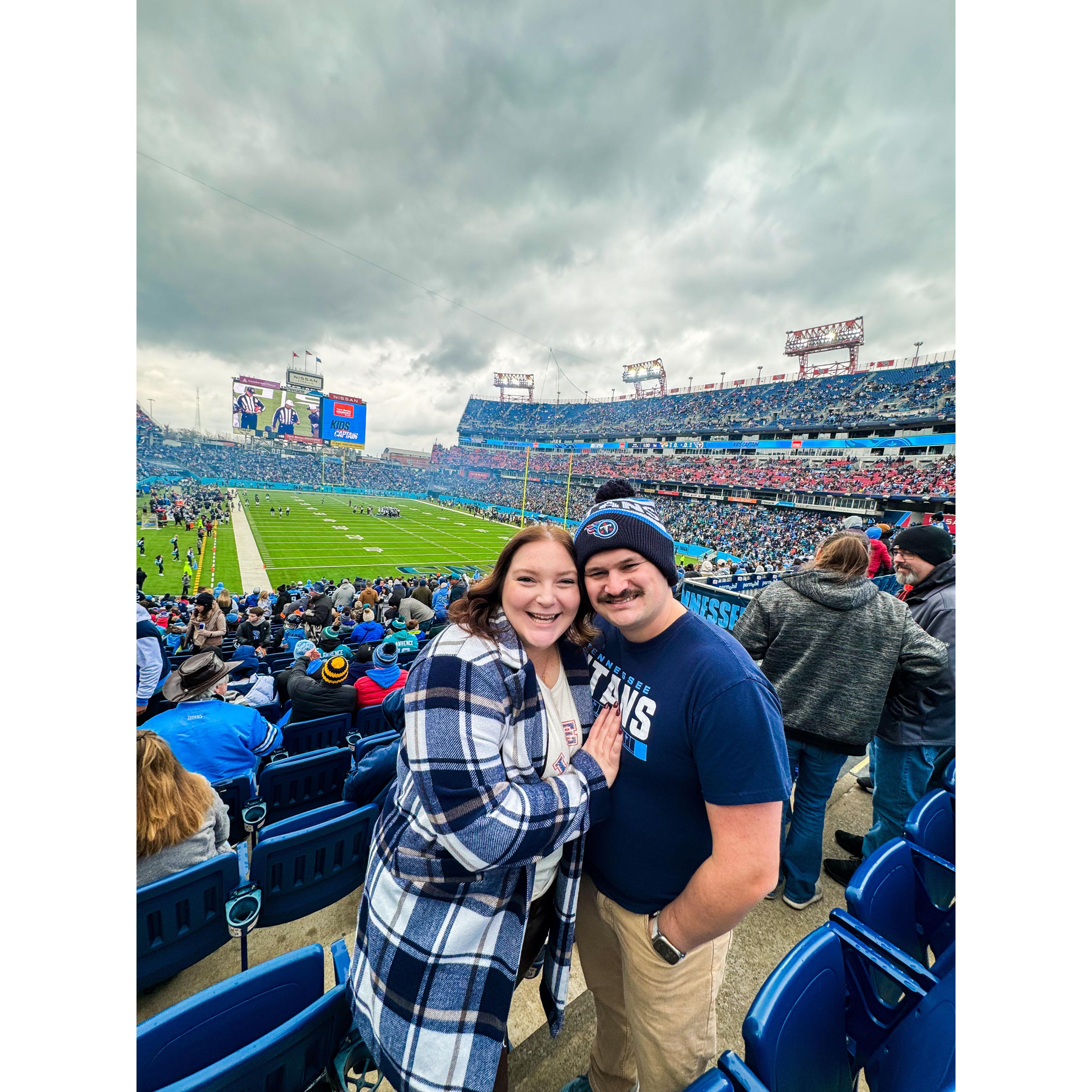 One of our first Titans games - December 2023