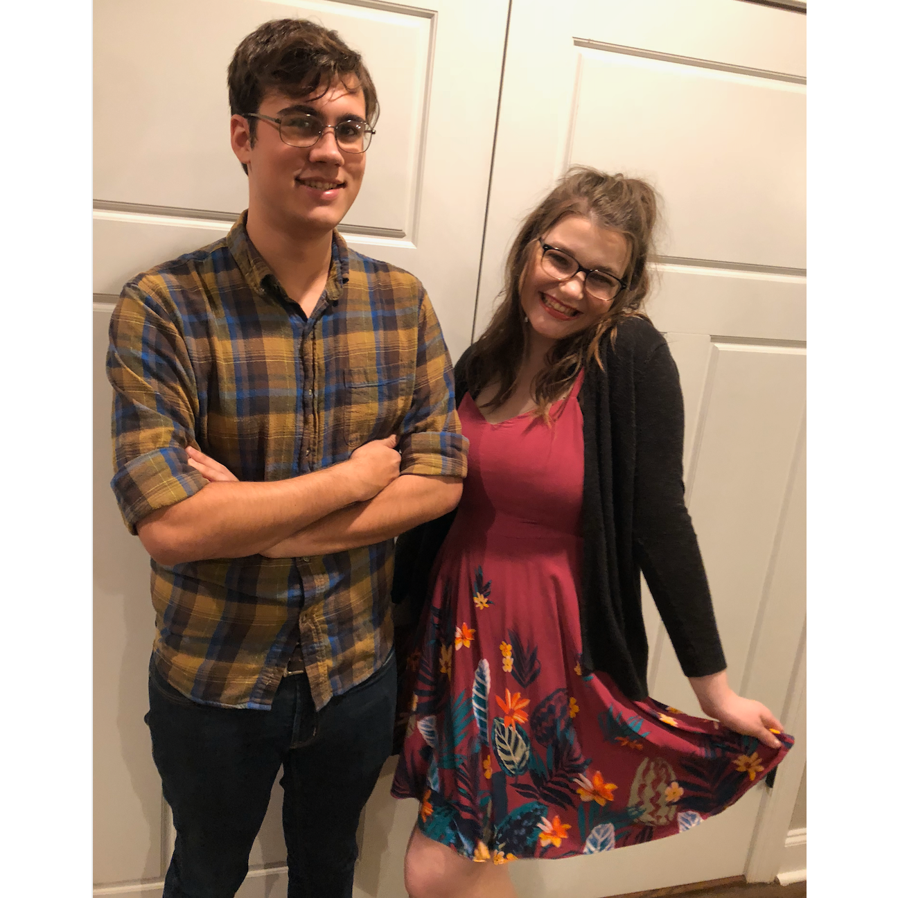 First Halloween together! Jessica Day and Nick Miller.