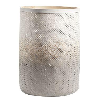 Gray Ombre Woven Hamper, Gray Ombre