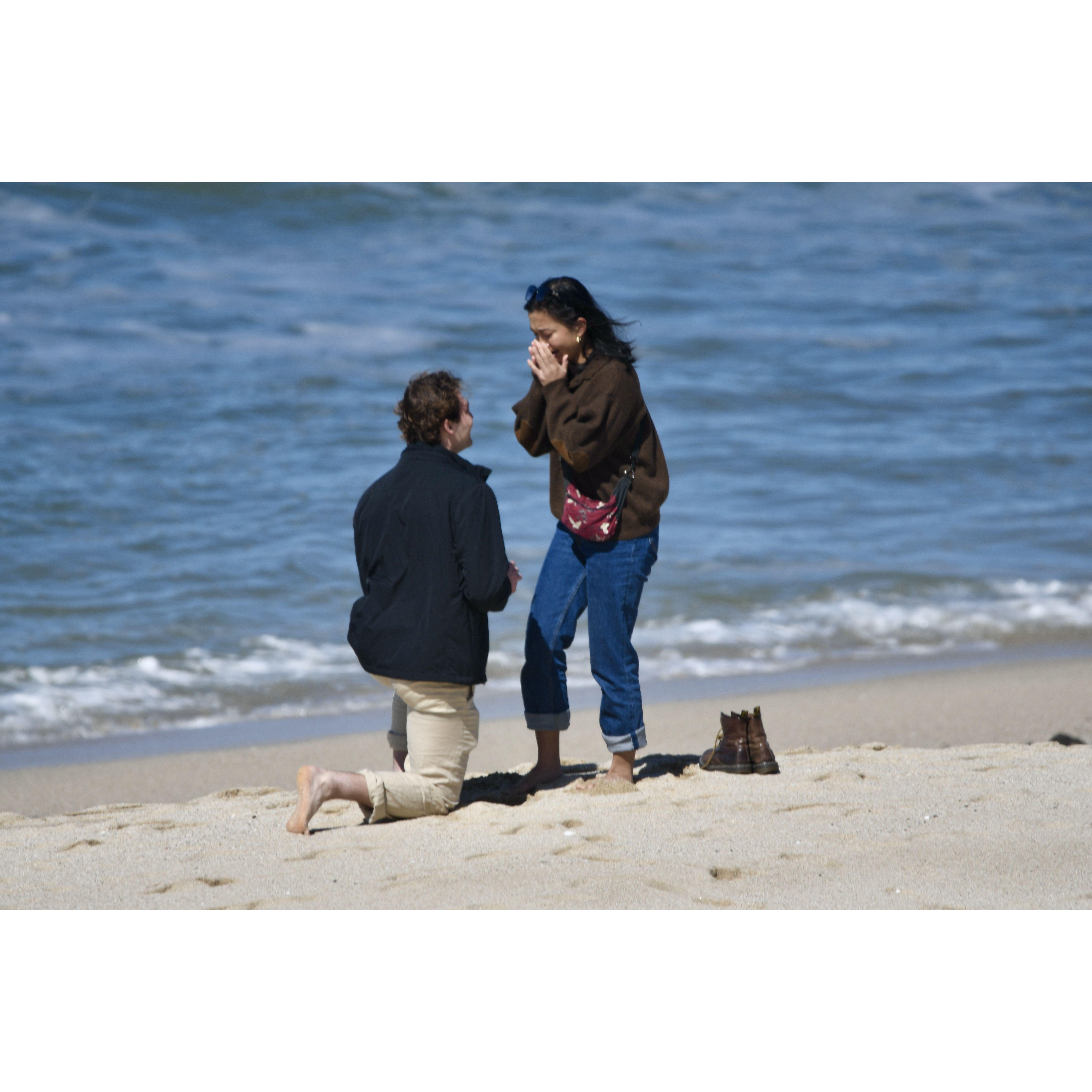 2024: Xavier proposes at Half Moon Bay!