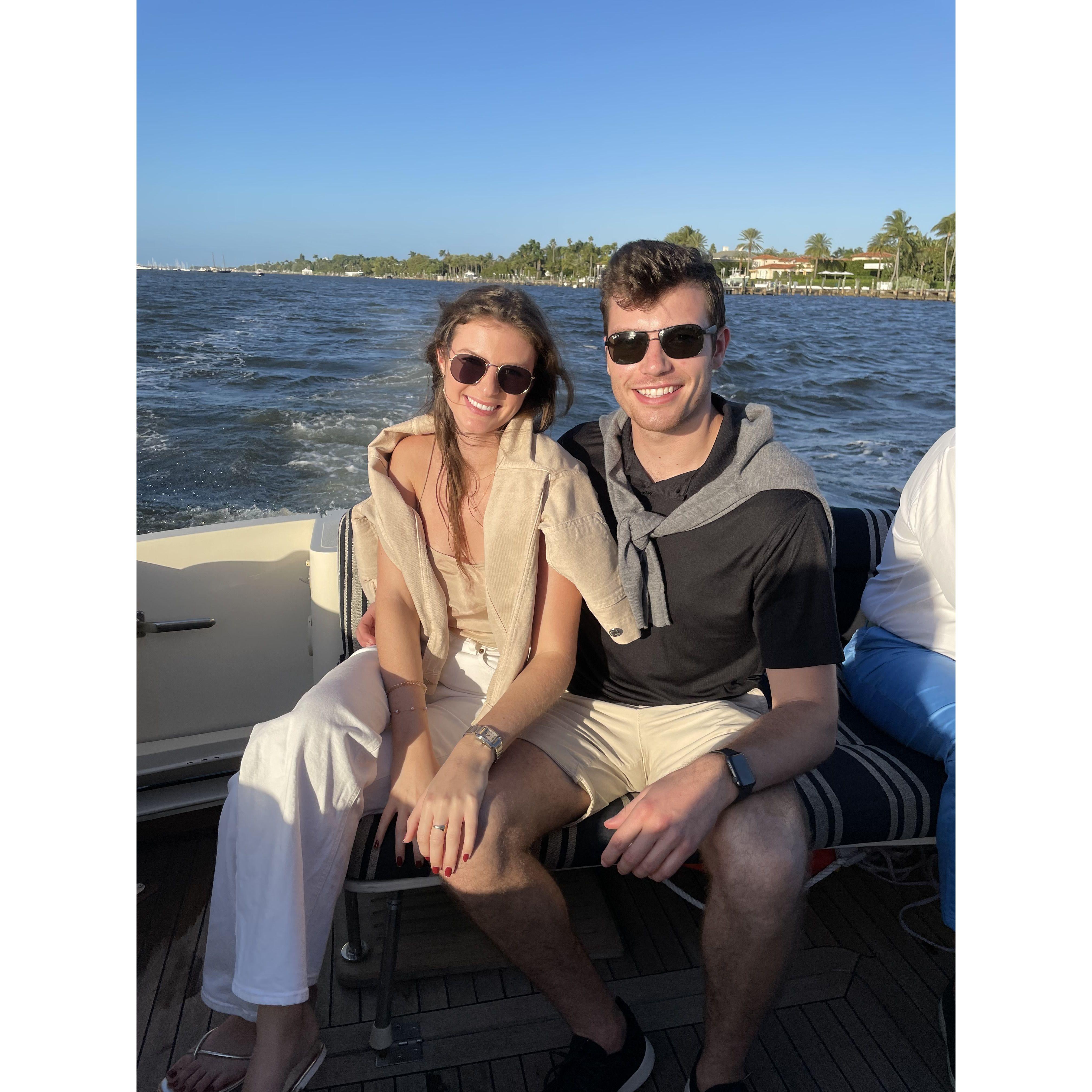 West Palm Beach New Years boat ride 2021