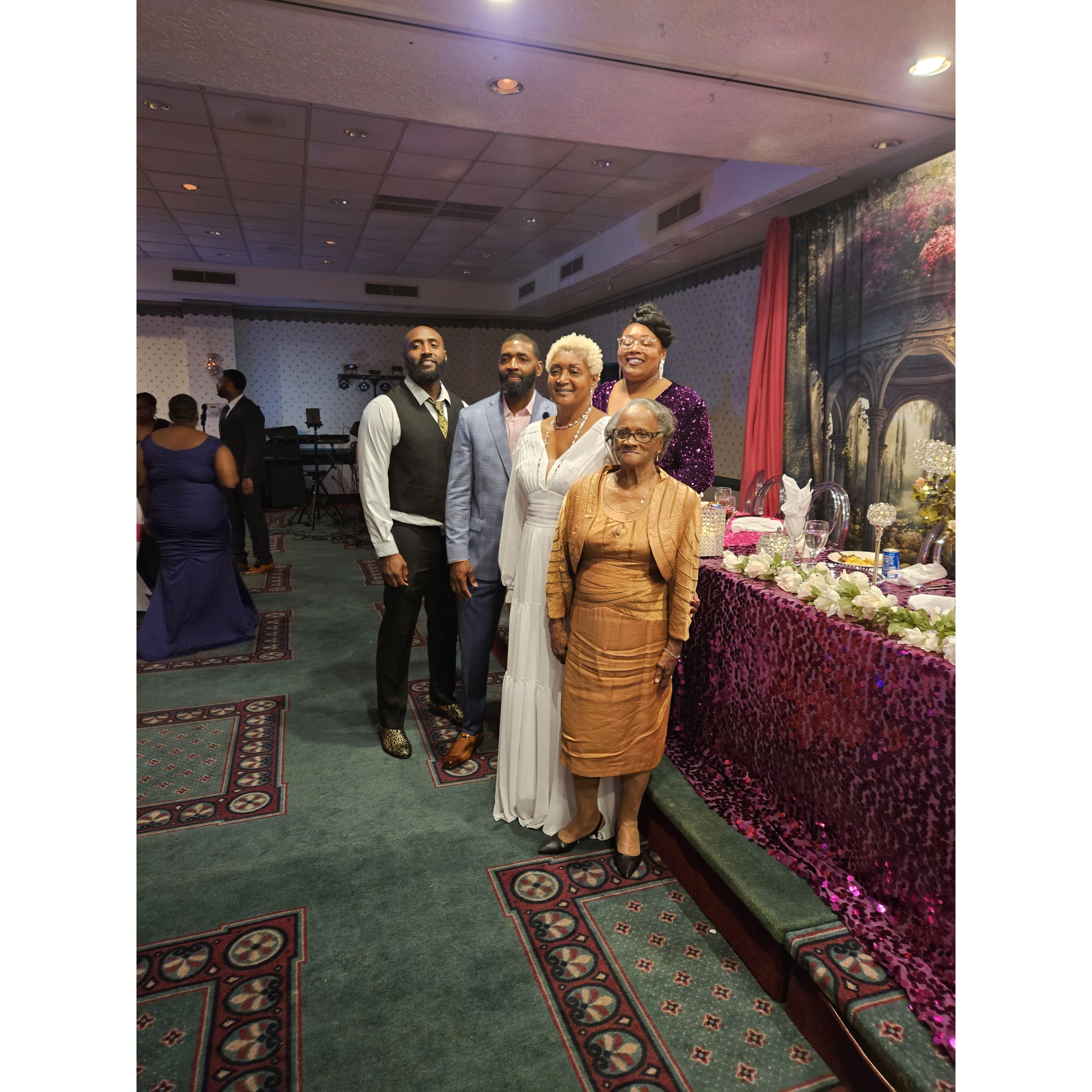 Groom's Family - Calvin, Mario, Rita, LaGathial, & Grandma Nora